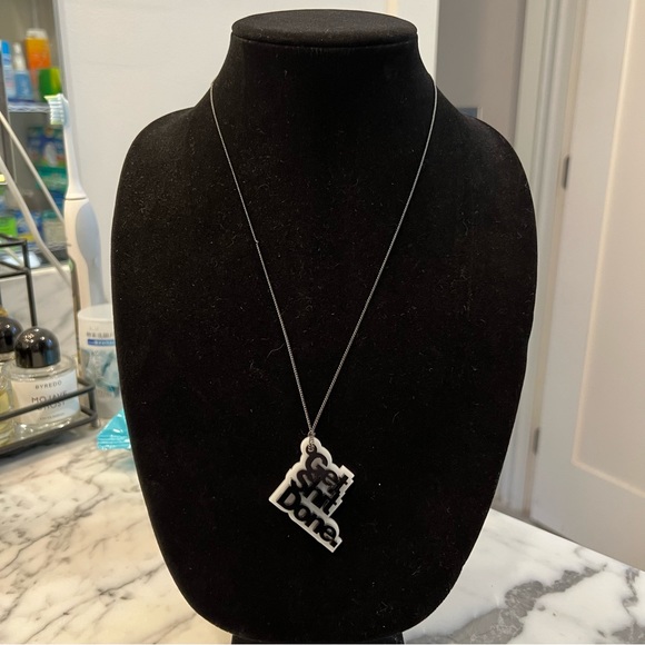 Vinca Fab.com collab necklace “Get Shit Done” acrylic funny girl boss - Picture 1 of 4